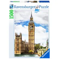 Ravensburger puzzel 1500 stukjes Grappige kat op de Big Ben
